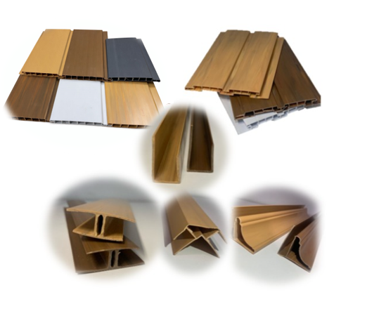 Teto e perfis de revestimento em PVC
